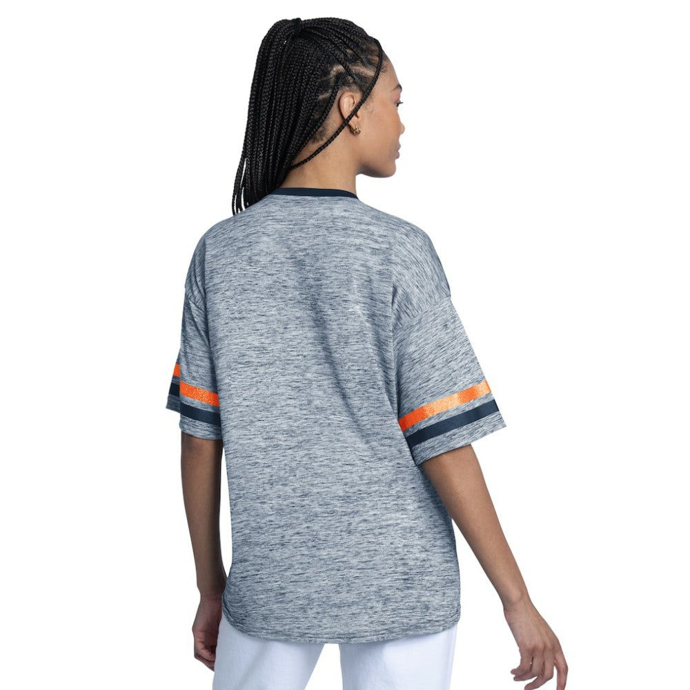 Detroit Tigers G-III 4Her by Carl Banks Women's Off-Season Oversized Top - Navy Tops