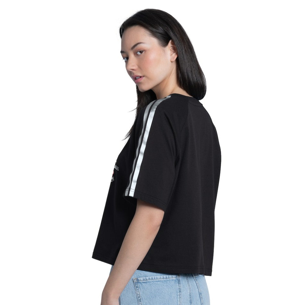 Los Angeles Dodgers G-III 4Her by Carl Banks Women's Classic Play Cropped T-Shirt - Black T-shirts