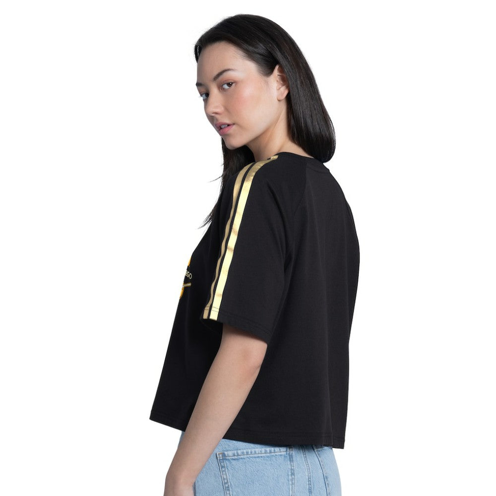 San Diego Padres G-III 4Her by Carl Banks Women's Classic Play Cropped T-Shirt - Black T-shirts