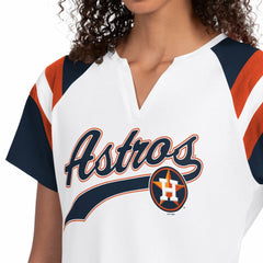 Houston Astros Starter Women's Game On Notch Neck T-Shirt - White T-shirts