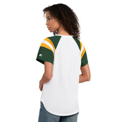 Athletics Starter Women's Game On Notch Neck T-Shirt - White T-shirts