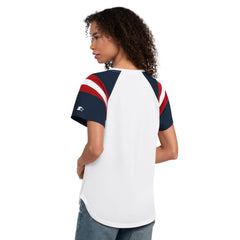 Cleveland Guardians Starter Women's Game On Notch Neck T-Shirt - White T-shirts