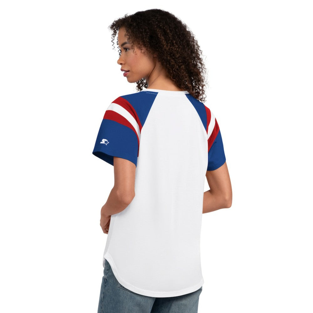 Texas Rangers Starter Women's Game On Notch Neck T-Shirt - White T-shirts