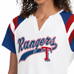 Texas Rangers Starter Women's Game On Notch Neck T-Shirt - White T-shirts