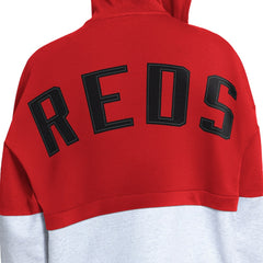 Cincinnati Reds Starter Women's Wishbone Full-Zip Hoodie - Red/Heather Gray Hoodies