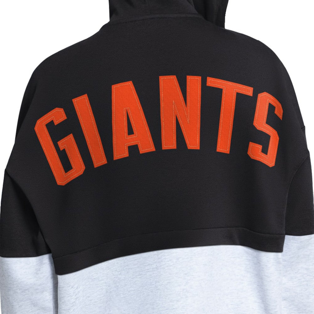 San Francisco Giants Starter Women's Wishbone Full-Zip Hoodie - Black/Heather Gray Hoodies