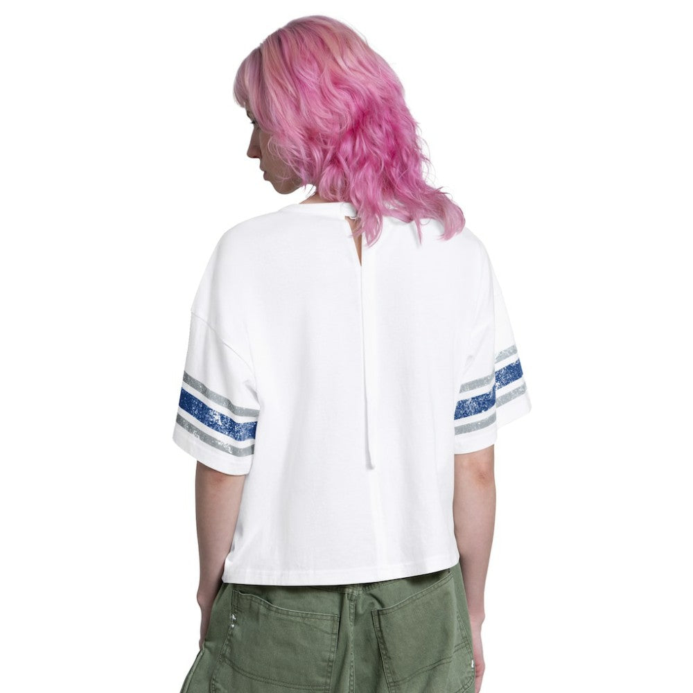 Los Angeles Dodgers Starter Women's Cropped Hurry Up Offense T-Shirt - White T-shirts