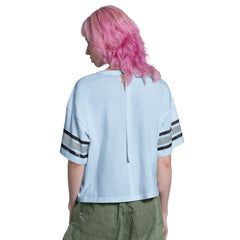 Texas Rangers Starter Women's Cropped Hurry Up Offense T-Shirt - Light Blue T-shirts