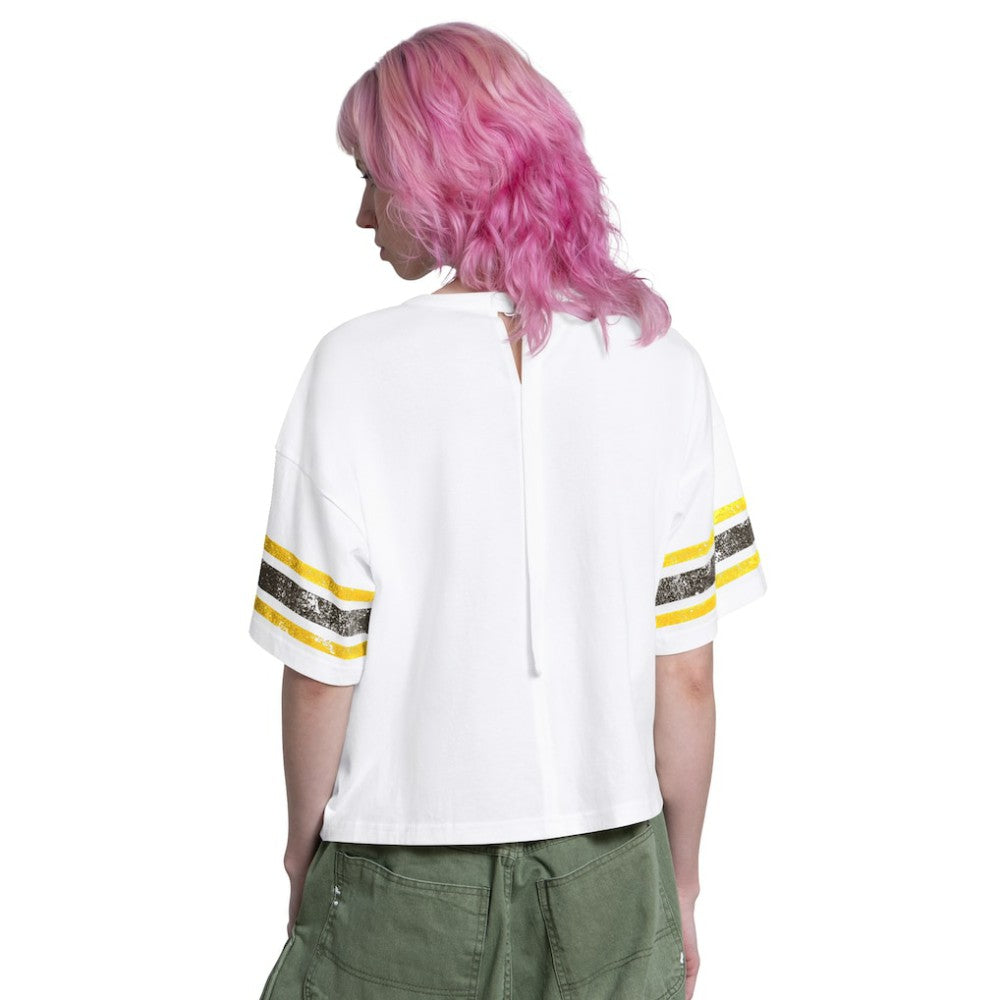 San Diego Padres Starter Women's Cropped Hurry Up Offense T-Shirt - White T-shirts