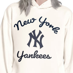 New York Yankees Starter Women's Baseline Hoodie Sweatshirt - Cream Hoodies