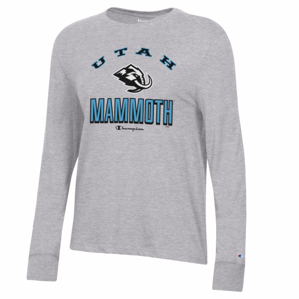 NHL Utah Mammoth Champion Women's Core Long Sleeve T-Shirt - Gray