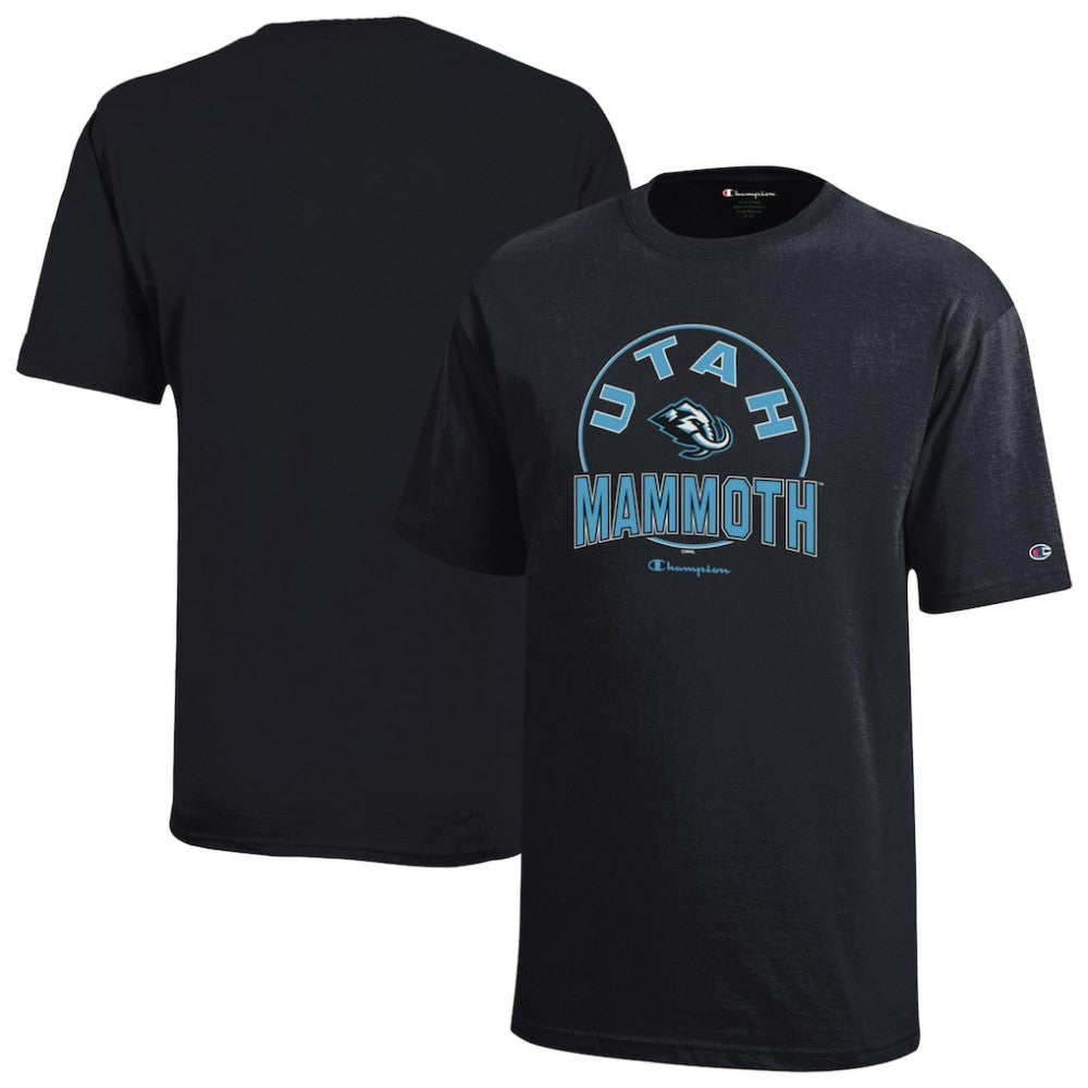 NHL Utah Mammoth Champion Youth Jersey T-Shirt - Black