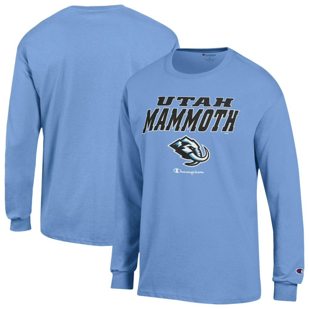 NHL Utah Mammoth Champion Jersey Long Sleeve T-Shirt - Blue