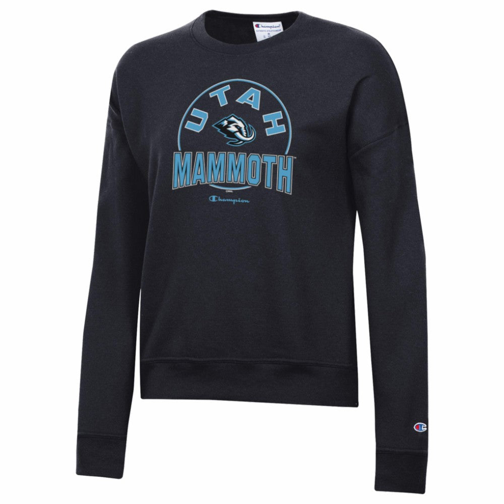 NHL Utah Mammoth Champion Women's Powerblend Fleece Sweatshirt - Black