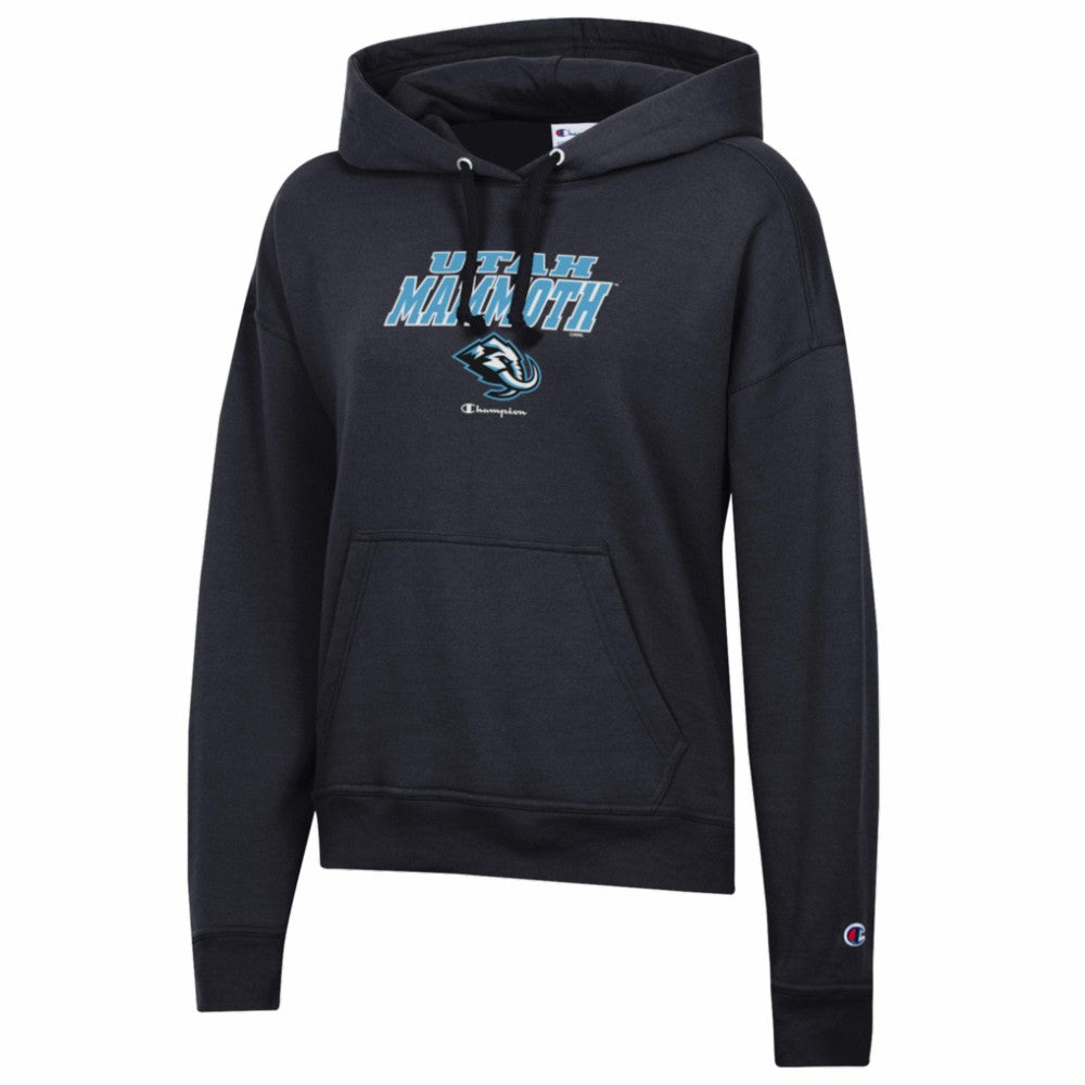NHL Utah Mammoth Champion Women's Powerblend Fleece Hoodie - Black