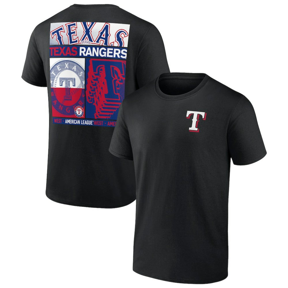 Texas Rangers Profile Big & Tall Two-Sided Graphic T-Shirt - Black T-shirts