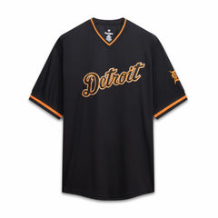 Detroit Tigers Fanatics Big & Tall Pop Texture V-Neck T-Shirt - Black T-shirts
