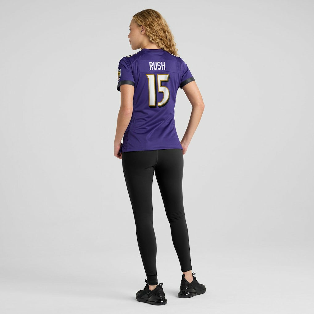 Cooper Rush Baltimore Ravens Women's Team Game Jersey Purple