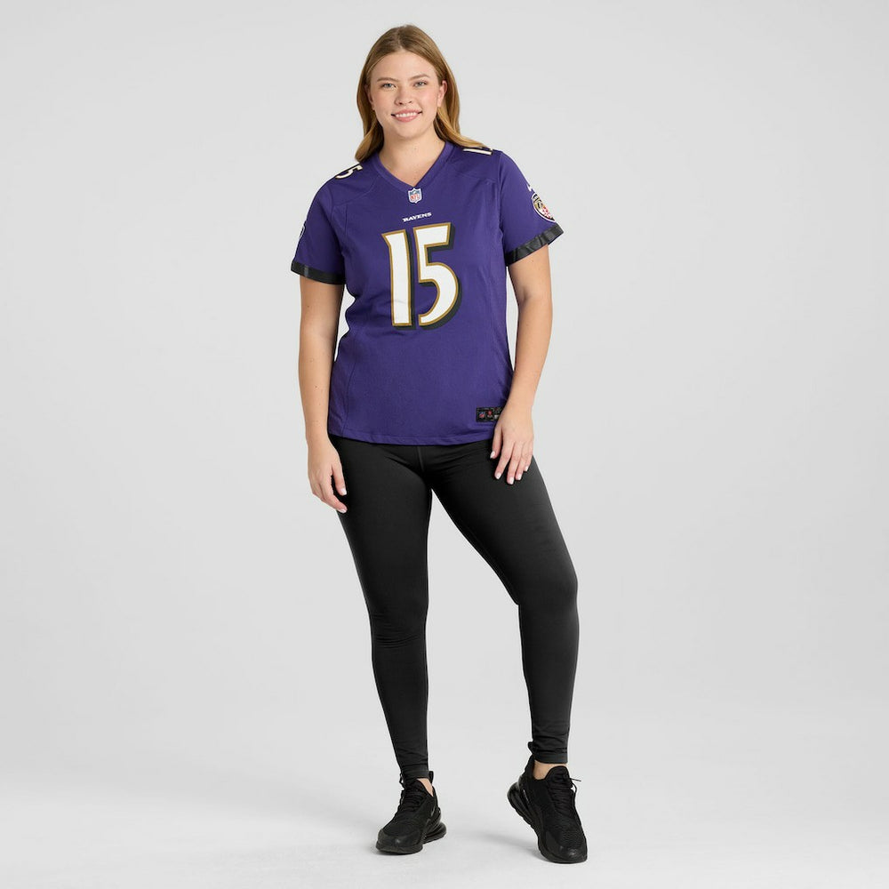Cooper Rush Baltimore Ravens Women's Team Game Jersey Purple