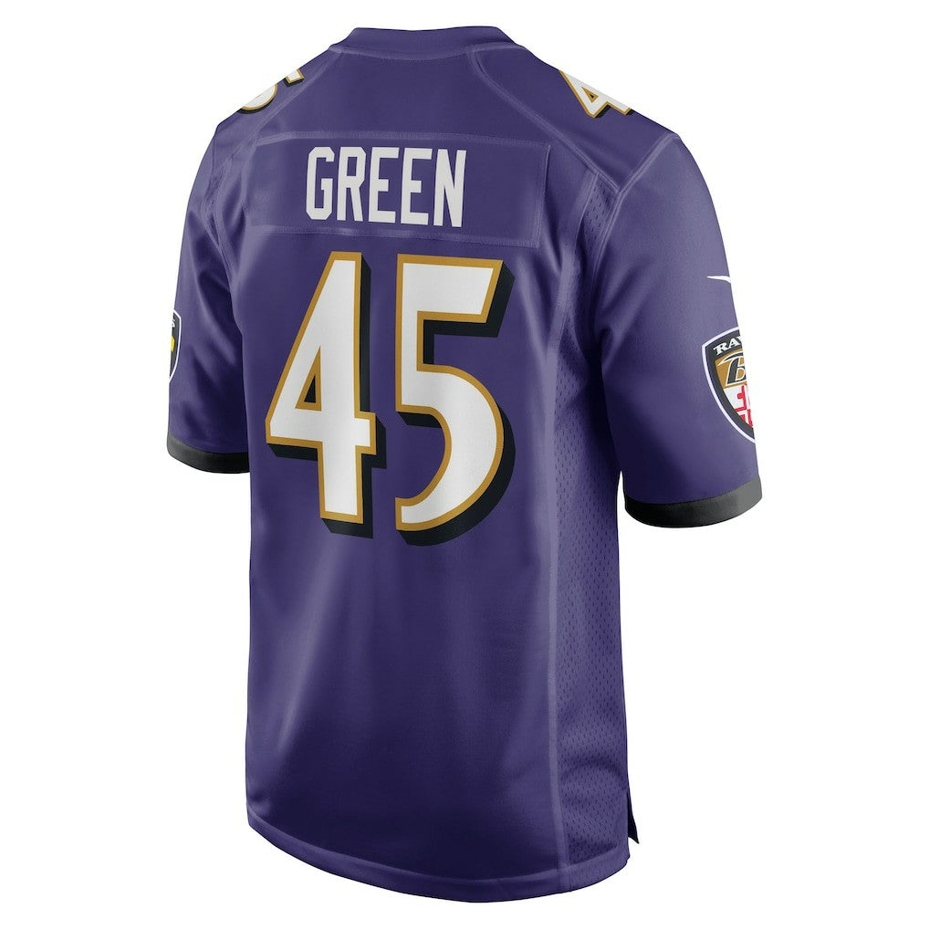 Mike Green Baltimore Ravens Team Game Jersey Purple