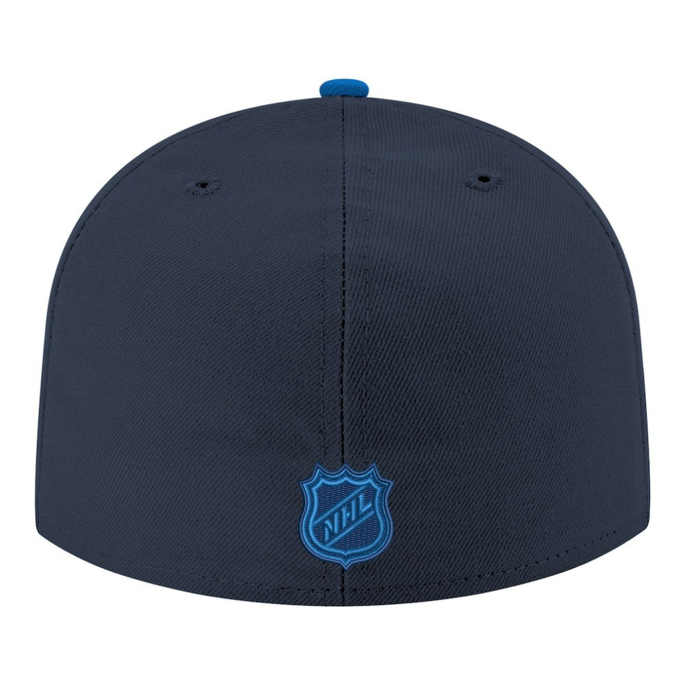 NHL Winnipeg Jets New Era Core Logo Two-Tone 59FIFTY Fitted Hat - Navy