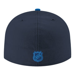 NHL Winnipeg Jets New Era Core Logo Two-Tone 59FIFTY Fitted Hat - Navy