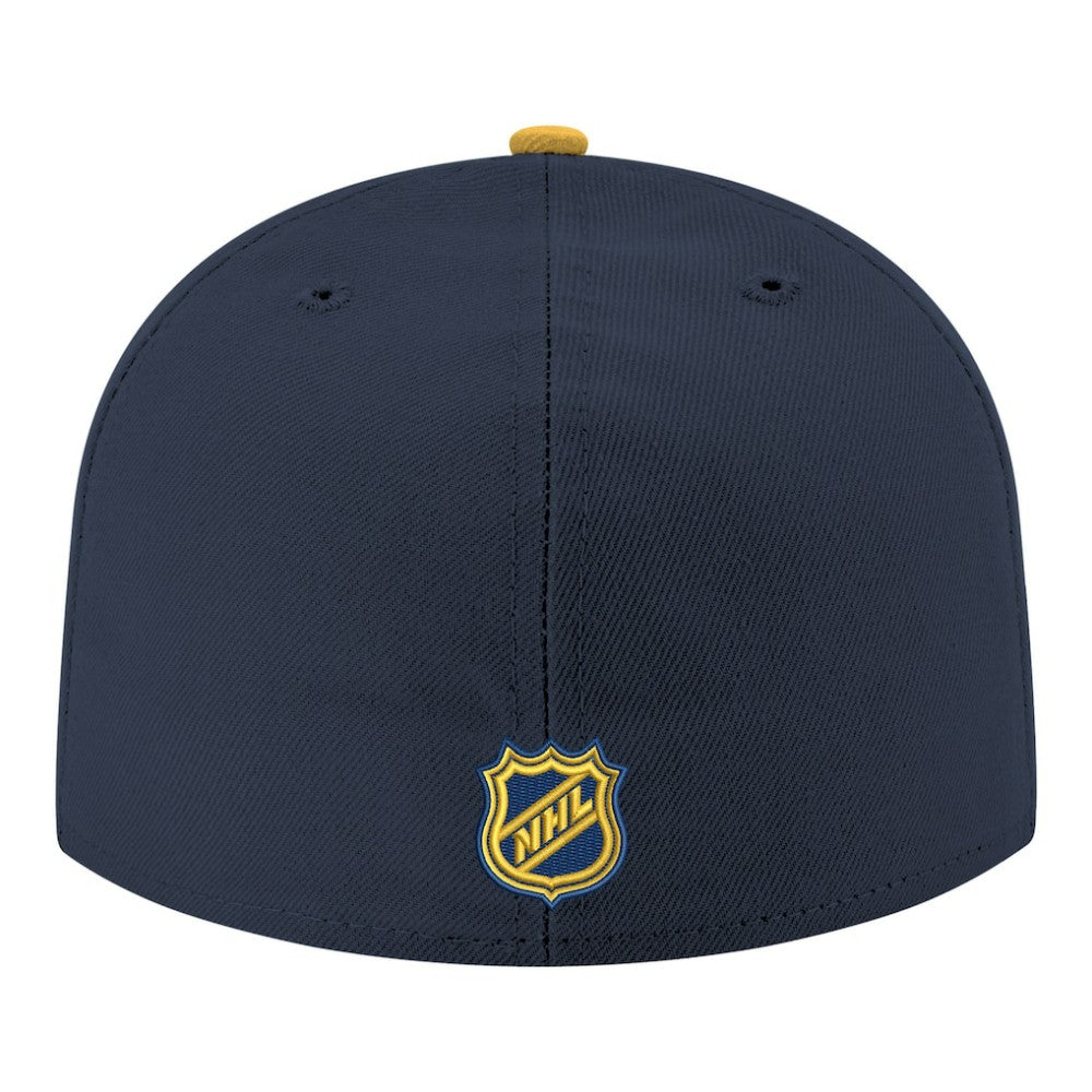 NHL Nashville Predators New Era Core Logo Two-Tone 59FIFTY Fitted Hat - Navy