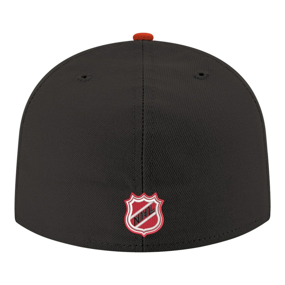 NHL New Jersey Devils New Era Core Logo Two-Tone 59FIFTY Fitted Hat - Black