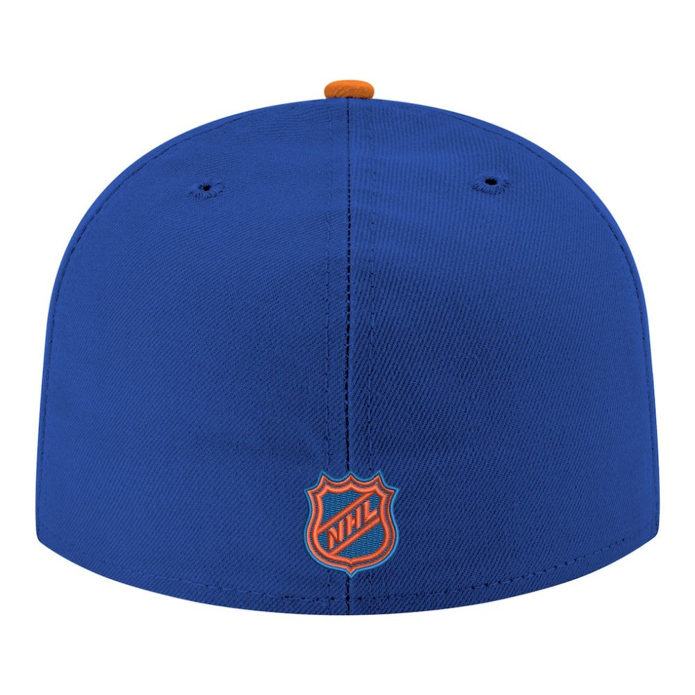 NHL New York Islanders New Era Core Logo Two-Tone 59FIFTY Fitted Hat - Blue