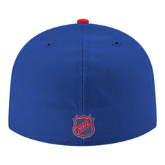 NHL New York Rangers New Era Core Logo Two-Tone 59FIFTY Fitted Hat - Blue