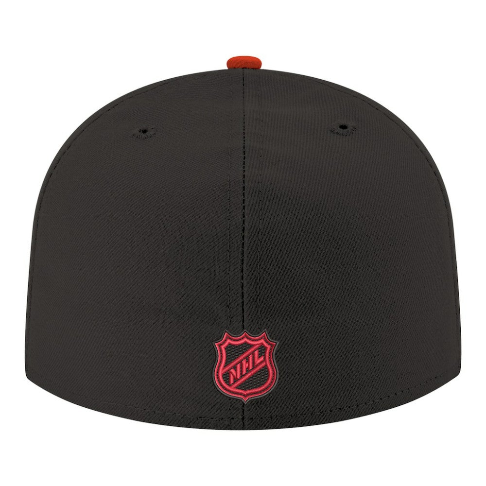NHL Ottawa Senators New Era Core Logo Two-Tone 59FIFTY Fitted Hat - Black