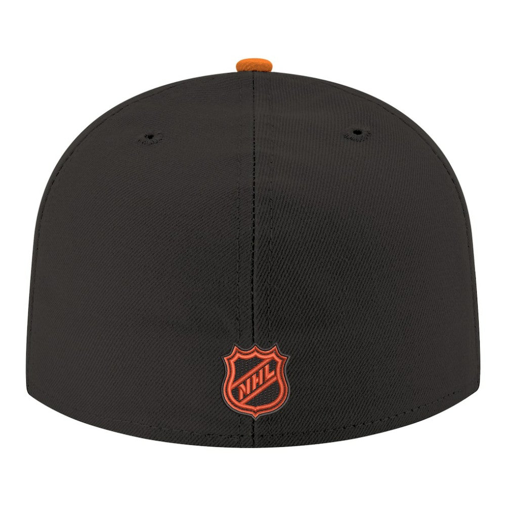 NHL Philadelphia Flyers New Era Core Logo Two-Tone 59FIFTY Fitted Hat - Black