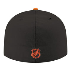 NHL Philadelphia Flyers New Era Core Logo Two-Tone 59FIFTY Fitted Hat - Black