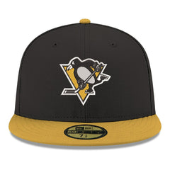 NHL Pittsburgh Penguins New Era Core Logo Two-Tone 59FIFTY Fitted Hat - Black