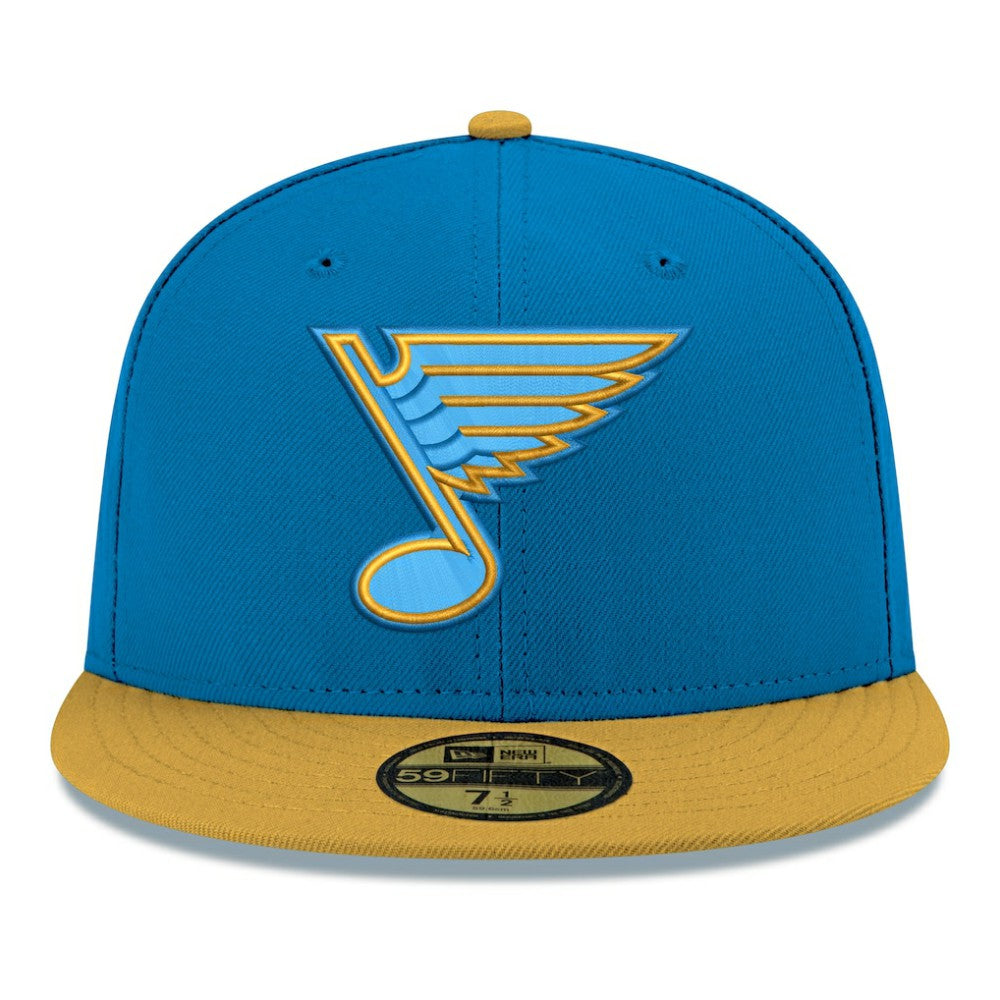 NHL St. Louis Blues New Era Core Logo Two-Tone 59FIFTY Fitted Hat - Blue