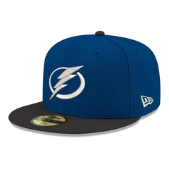 NHL Tampa Bay Lightning New Era Core Logo Two-Tone 59FIFTY Fitted Hat - Blue