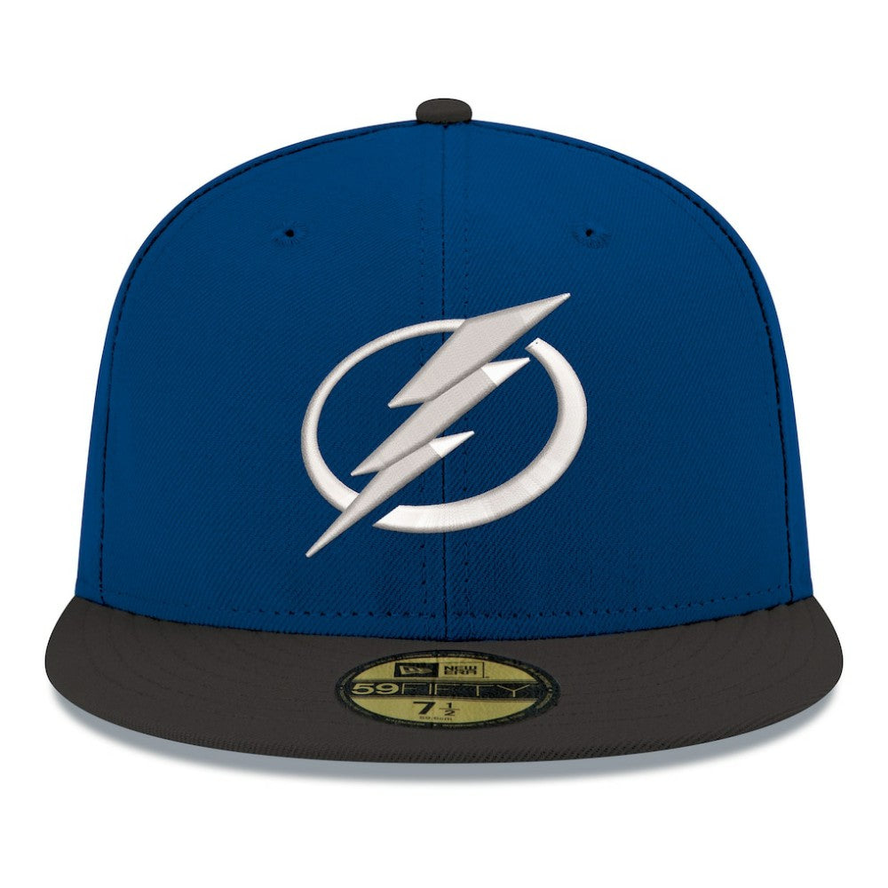 NHL Tampa Bay Lightning New Era Core Logo Two-Tone 59FIFTY Fitted Hat - Blue
