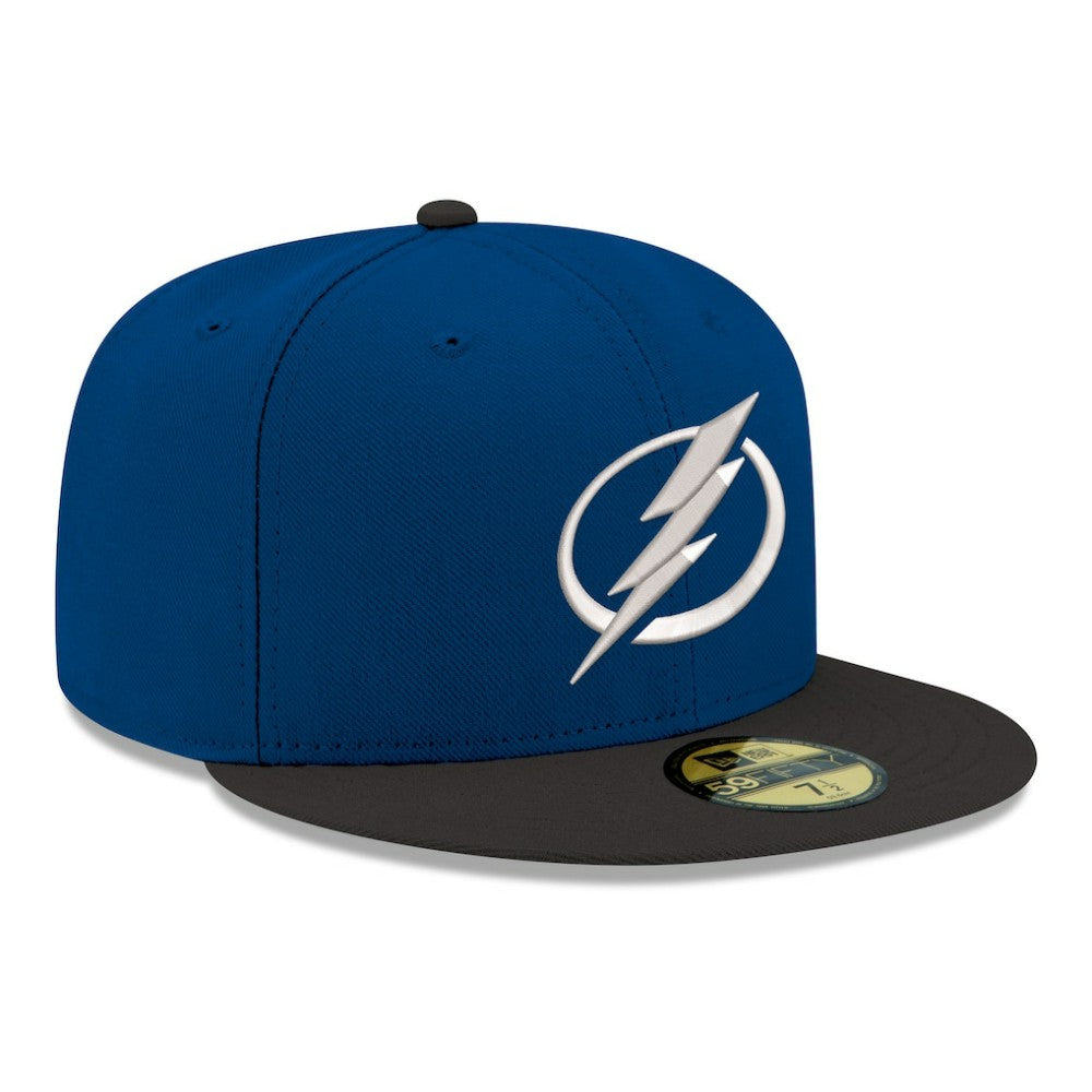 NHL Tampa Bay Lightning New Era Core Logo Two-Tone 59FIFTY Fitted Hat - Blue