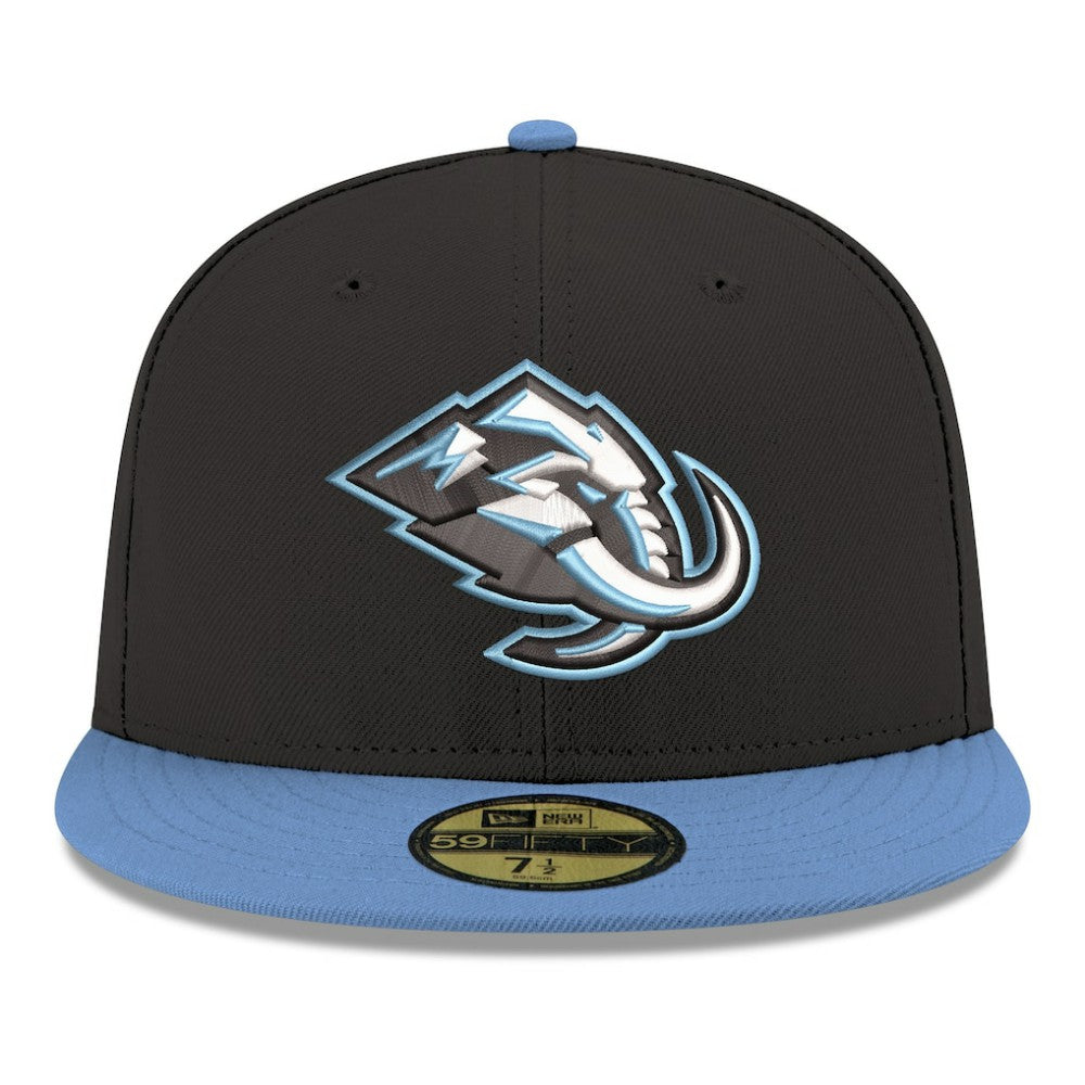 NHL Utah Mammoth New Era Core Logo Two-Tone 59FIFTY Fitted Hat - Black