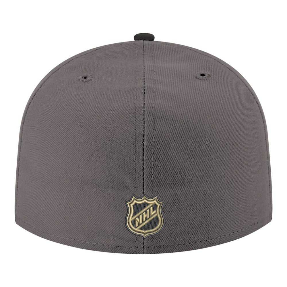NHL Vegas Golden Knights New Era Core Logo Two-Tone 59FIFTY Fitted Hat - Gray