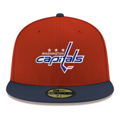 NHL Washington Capitals New Era Core Logo Two-Tone 59FIFTY Fitted Hat - Red