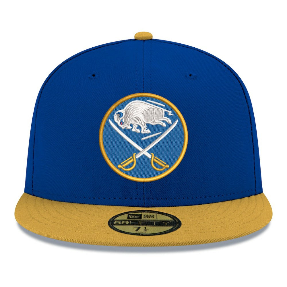 NHL Buffalo Sabres New Era Core Logo Two-Tone 59FIFTY Fitted Hat - Royal