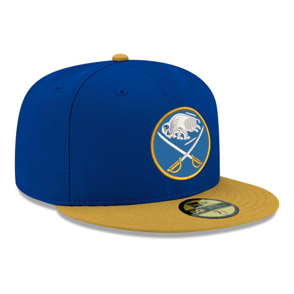 NHL Buffalo Sabres New Era Core Logo Two-Tone 59FIFTY Fitted Hat - Royal