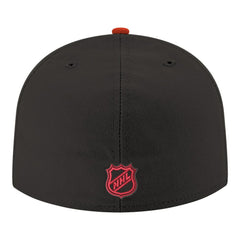 NHL Chicago Blackhawks New Era Core Logo Two-Tone 59FIFTY Fitted Hat - Black