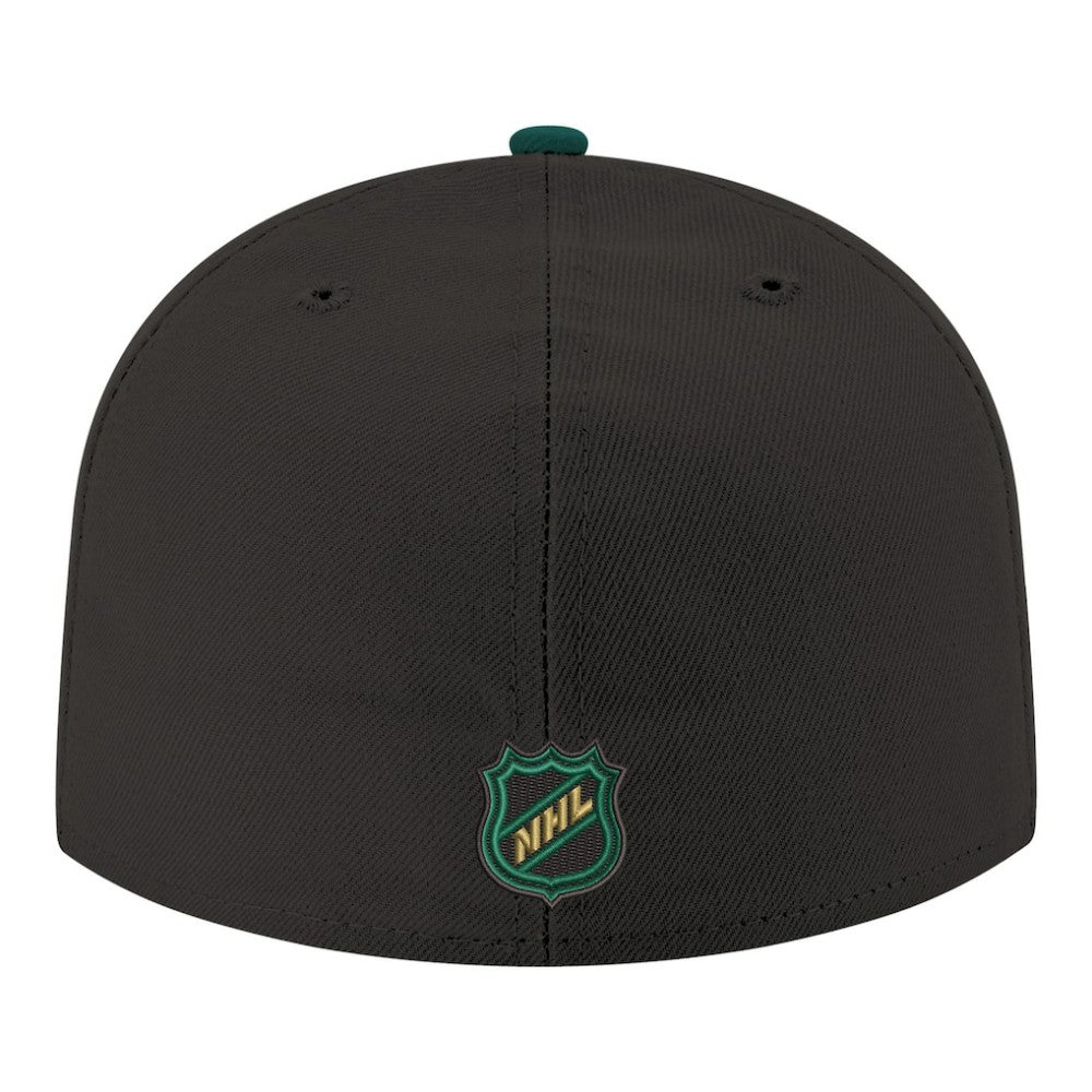 NHL Dallas Stars New Era Core Logo Two-Tone 59FIFTY Fitted Hat - Black