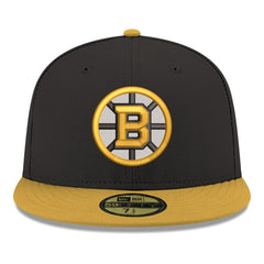 NHL Boston Bruins New Era Core Logo Two-Tone 59FIFTY Fitted Hat - Black