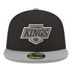 NHL Los Angeles Kings New Era Core Logo Two-Tone 59FIFTY Fitted Hat - Black