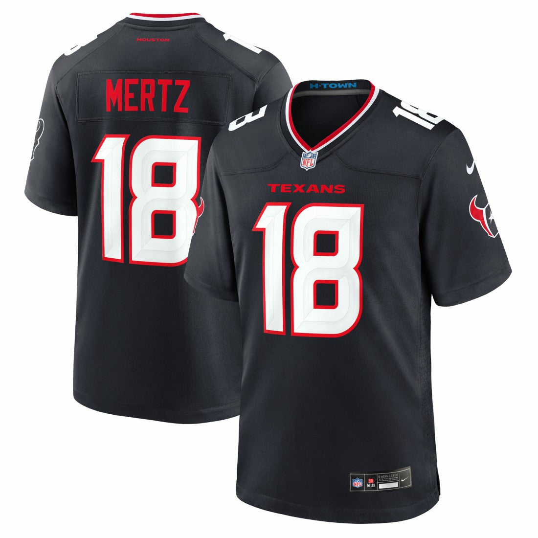 Graham Mertz Houston Texans Team Game Jersey Navy