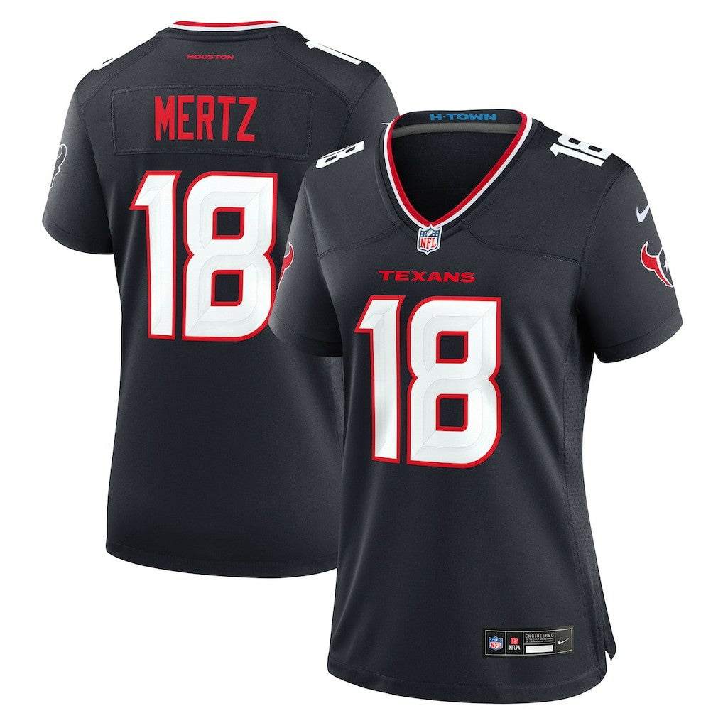 Graham Mertz Houston Texans Women's Team Game Jersey Navy