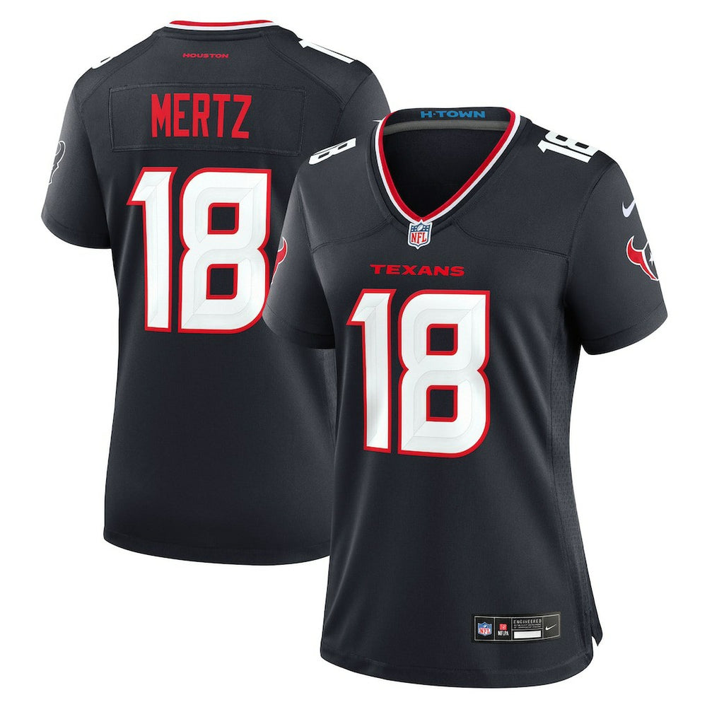 Graham Mertz Houston Texans Women's Team Game Jersey Navy